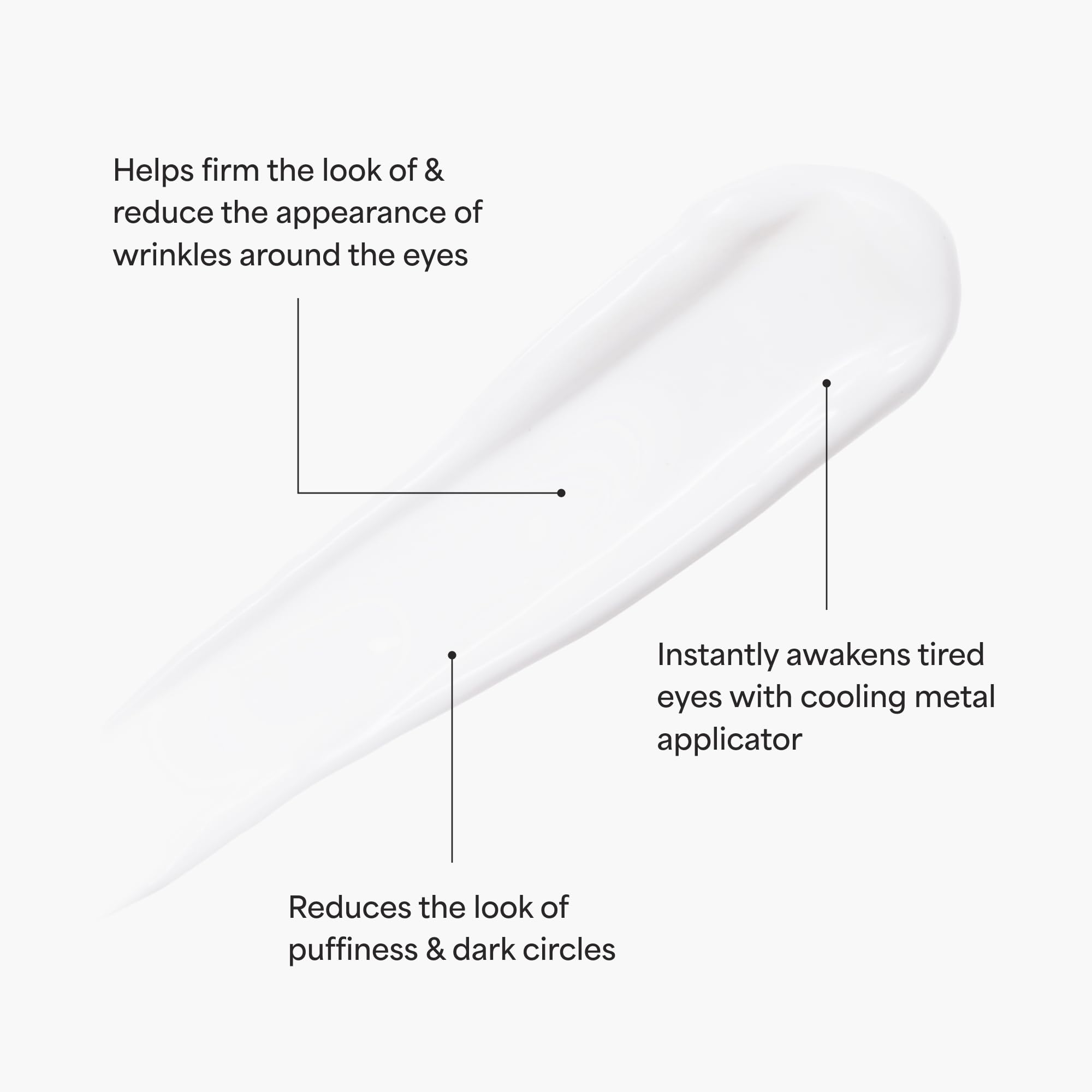 Sérum ocular TULA antienvejecimiento para posibles líneas alrededor de los ojos.