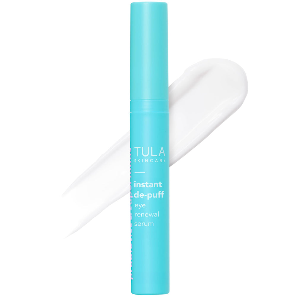 Sérum ocular TULA desinflama y despierta la mirada con textura suave.