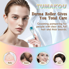 TUMAKOU Derma Roller para cabello, pensado para el cuero cabelludo