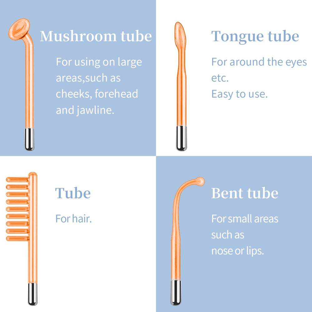 TUMAKOU cuatro tubos de vidrio para distintos tratamientos faciales