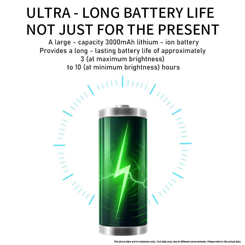 Batería integrada 3000 mAh Tumalab para uso prolongado.