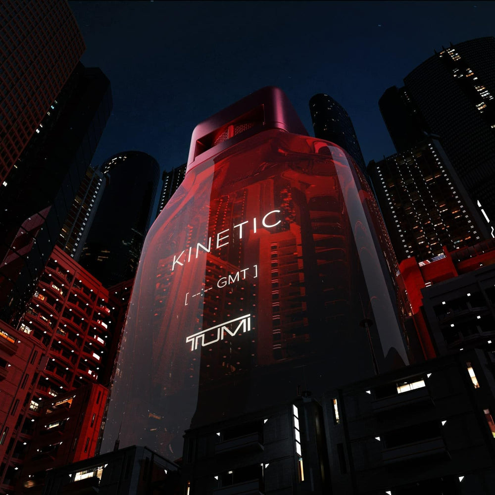 Tumi Kinetic, envase con diseño de viaje para llevar discretamente.