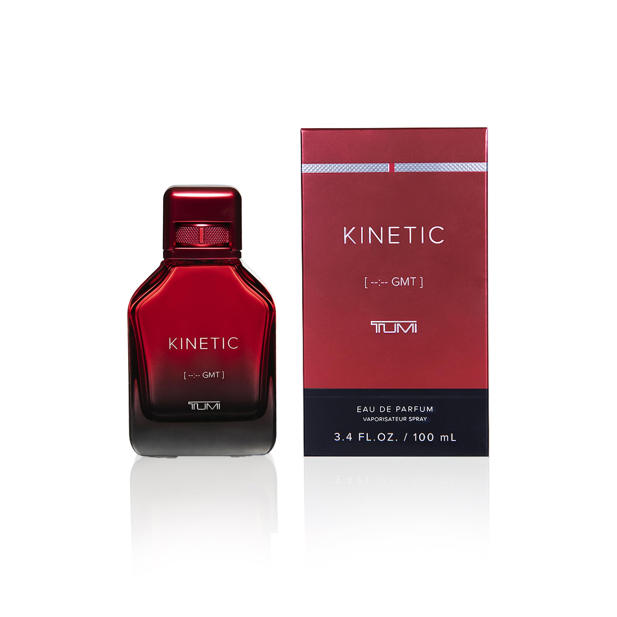 Tumi Kinetic para hombres, frasco de fragancia elegante para uso diario.