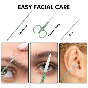Herramienta Tumkun para cejas y exfoliación suave del rostro