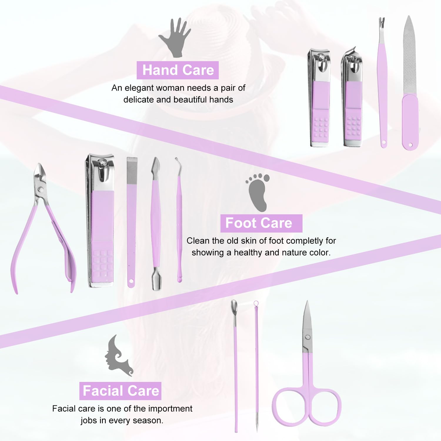 Herramientas Tumkun para cejas y cuidado facial, uso suave en casa