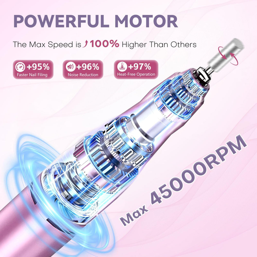 TUOBEO batería de 4000mAh para uso prolongado en manicura