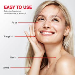 La cabeza precisa micro-afilado de Tuokiy elimina vello fino en labios y barbilla.