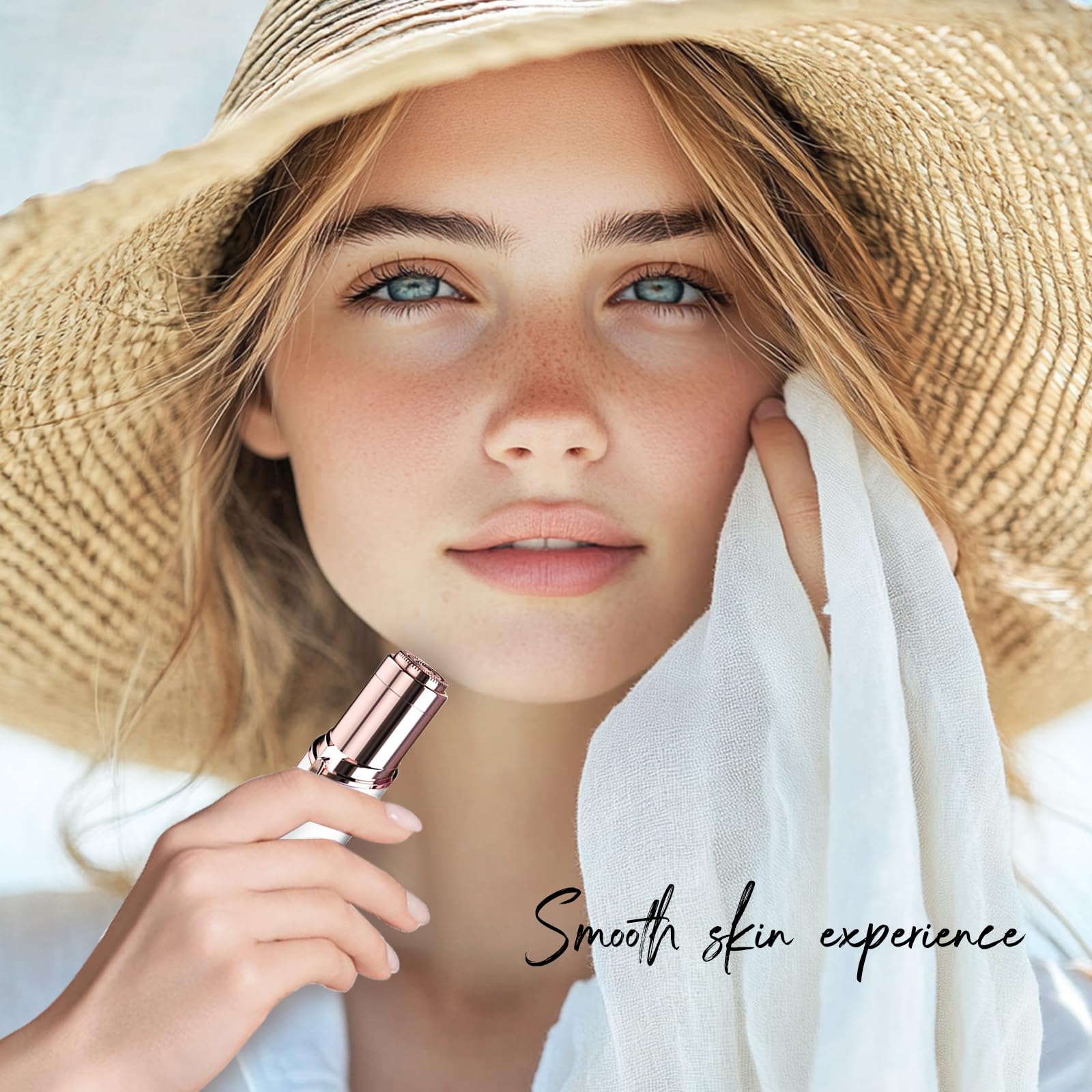 Diseño práctico para labio superior y mentón con acabado suave.