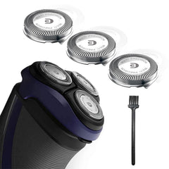 Tuokiy SH30: cabezas recambio para Philips Norelco, compatibilidad en triple pack para afeitado cómodo.