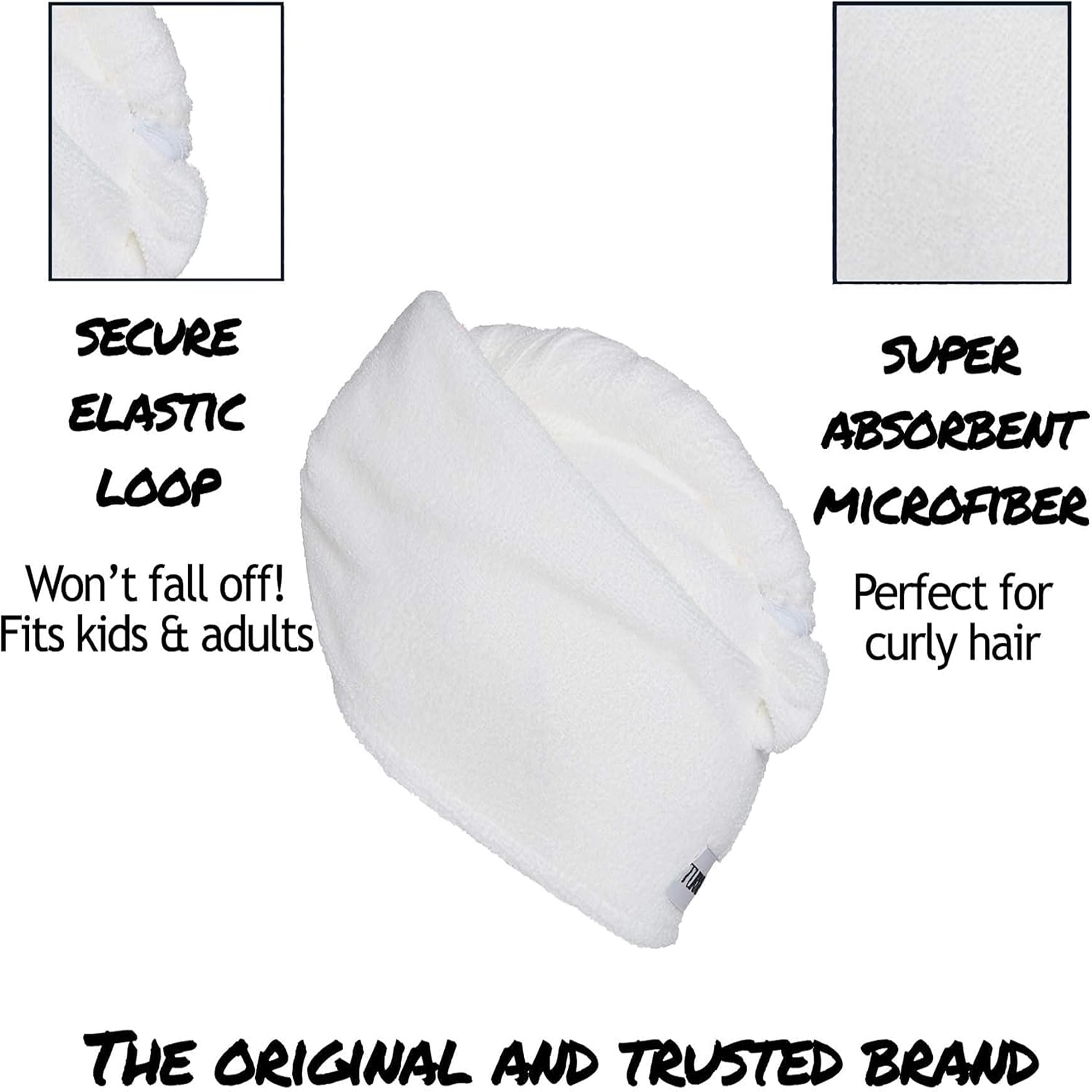Turbie Twist : coffret cadeau premium blanc.