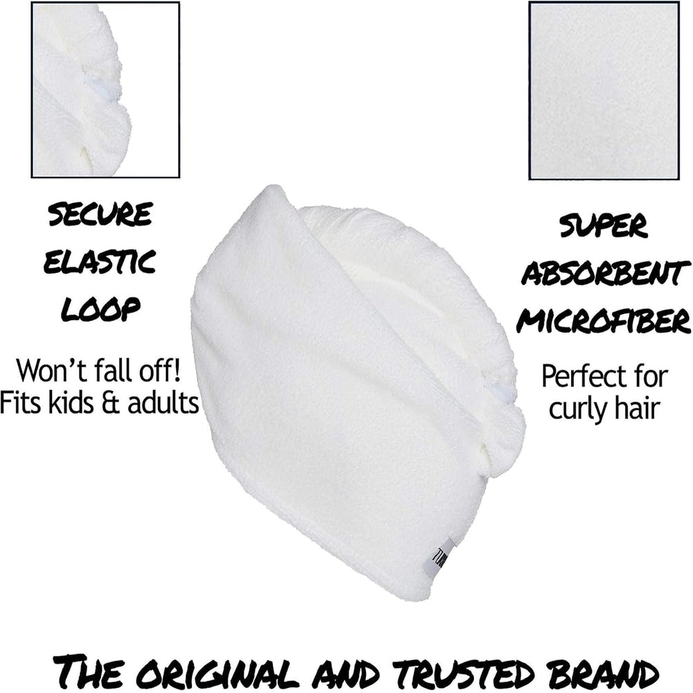 Turbie Twist : coffret cadeau premium blanc.