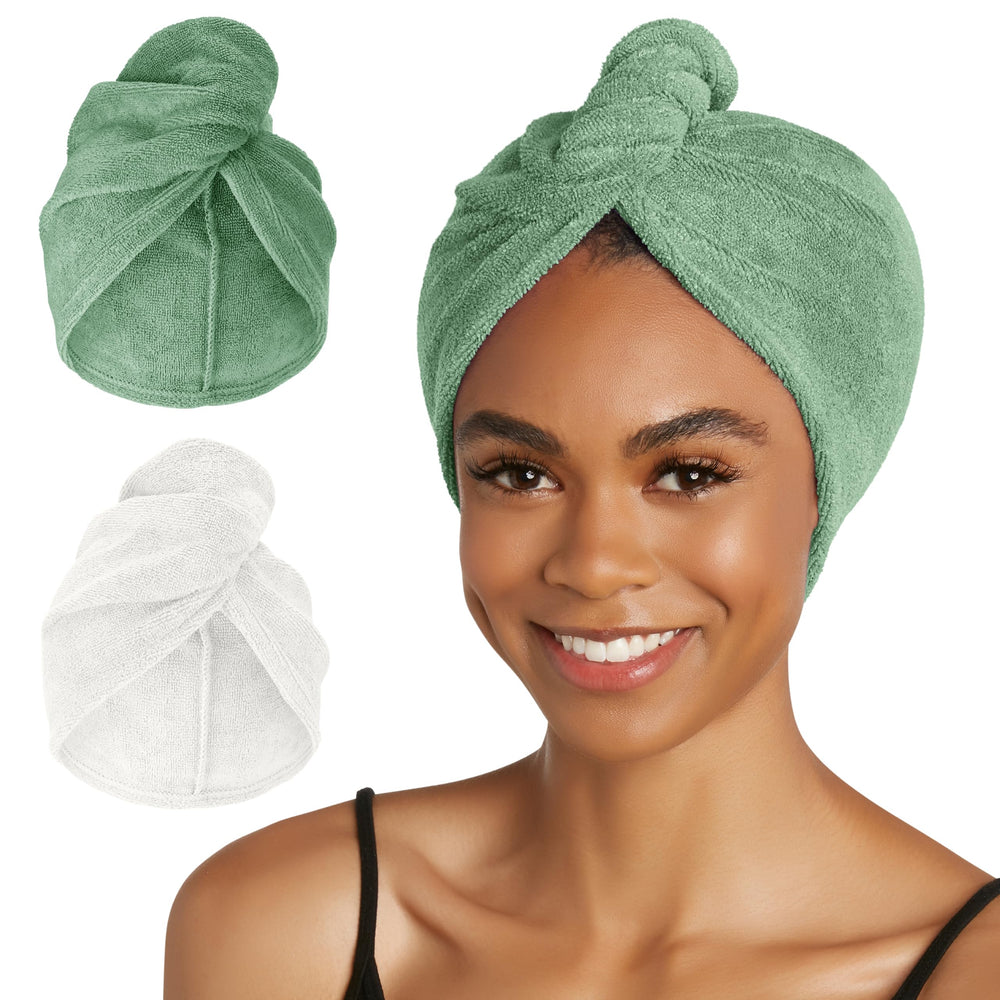 Turie Twist Kashmir drap microfibre, absorption rapide pour cheveux.