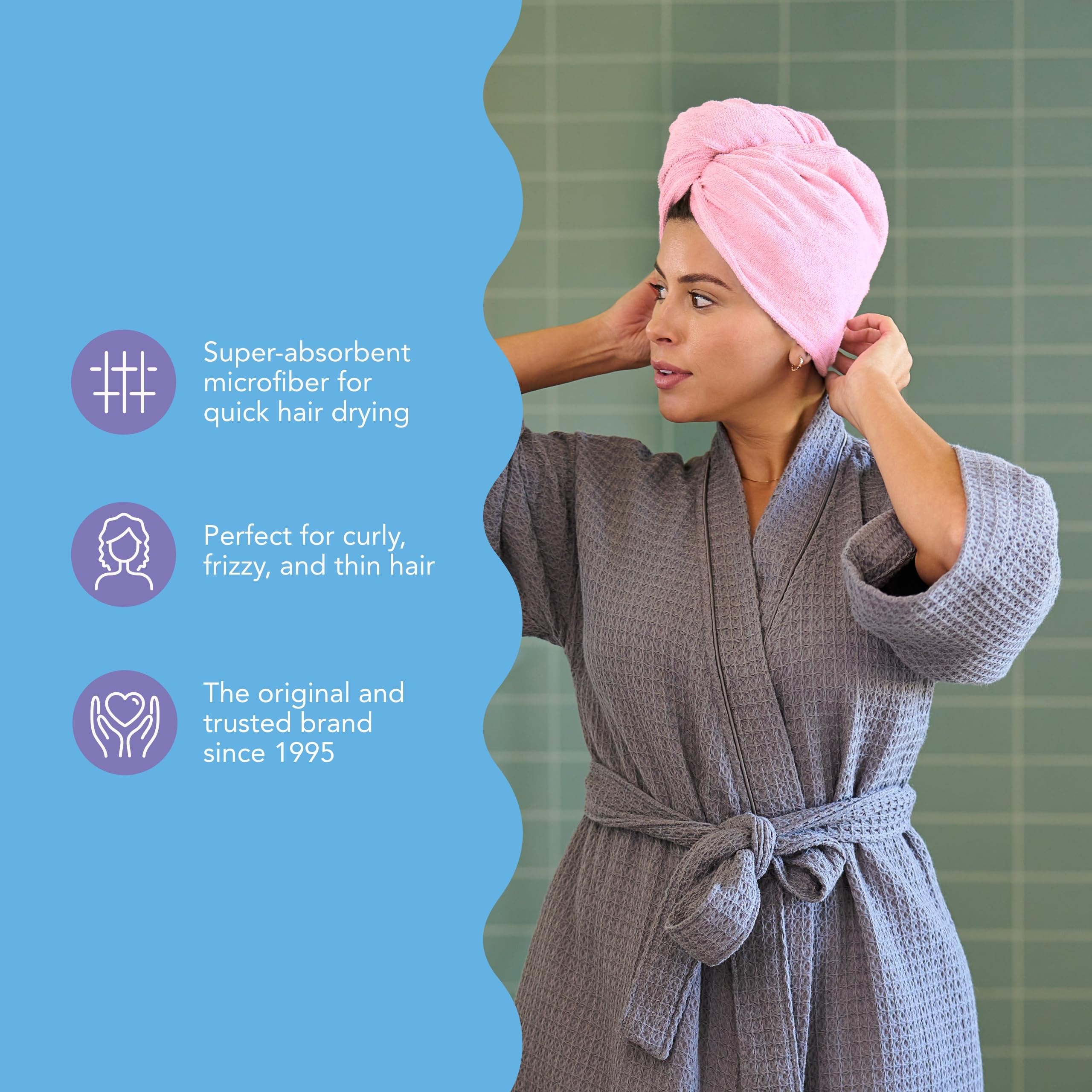 Turbie Twist: ideal para viaje y regalo por su ligereza.