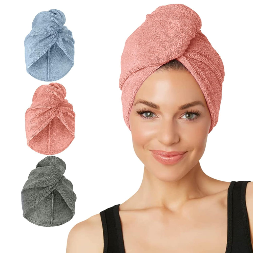 Turbie Twist pack microfibre: absorption rapide après lavage.