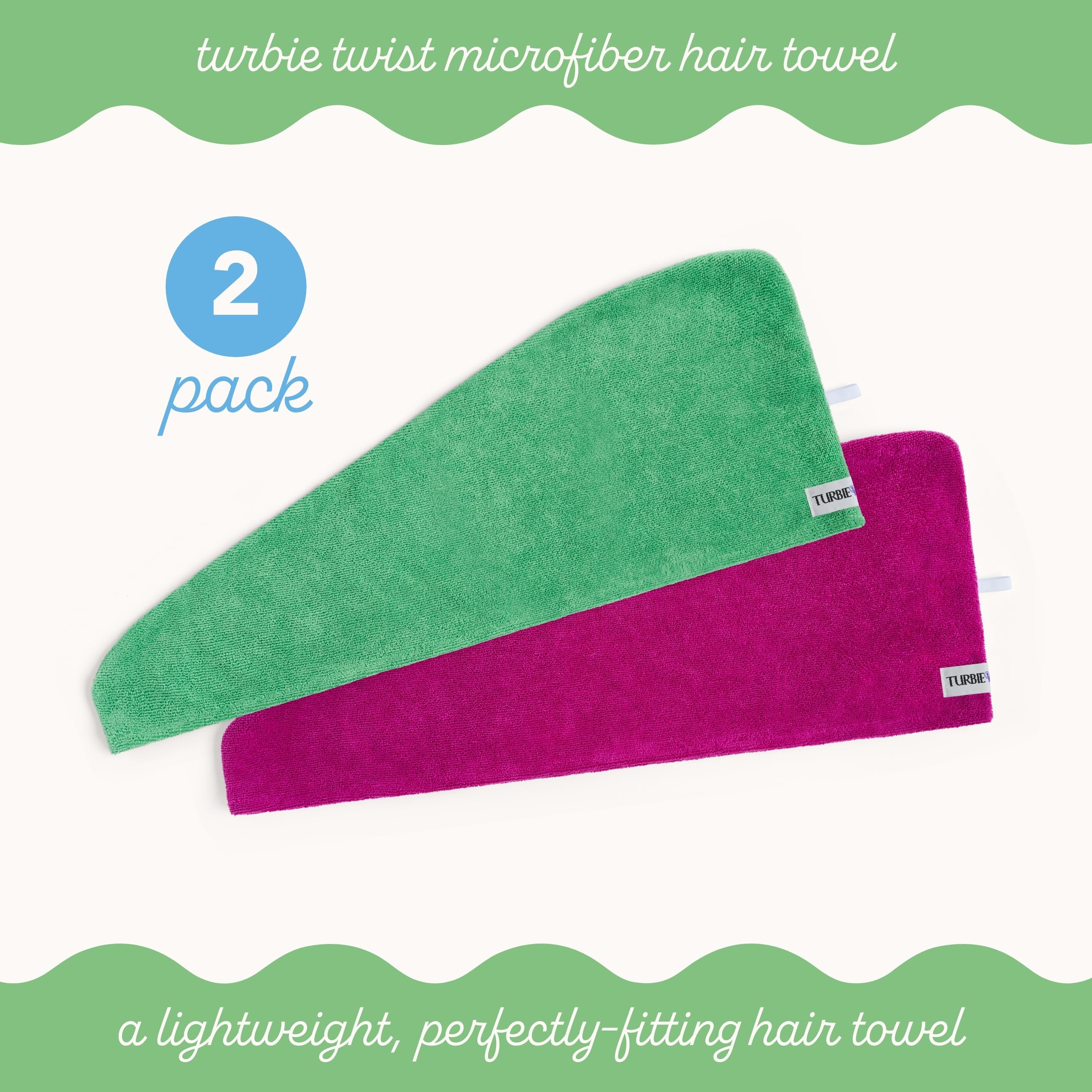 Turbie Twist: turbante con sistema de giro que se mantiene en su lugar.