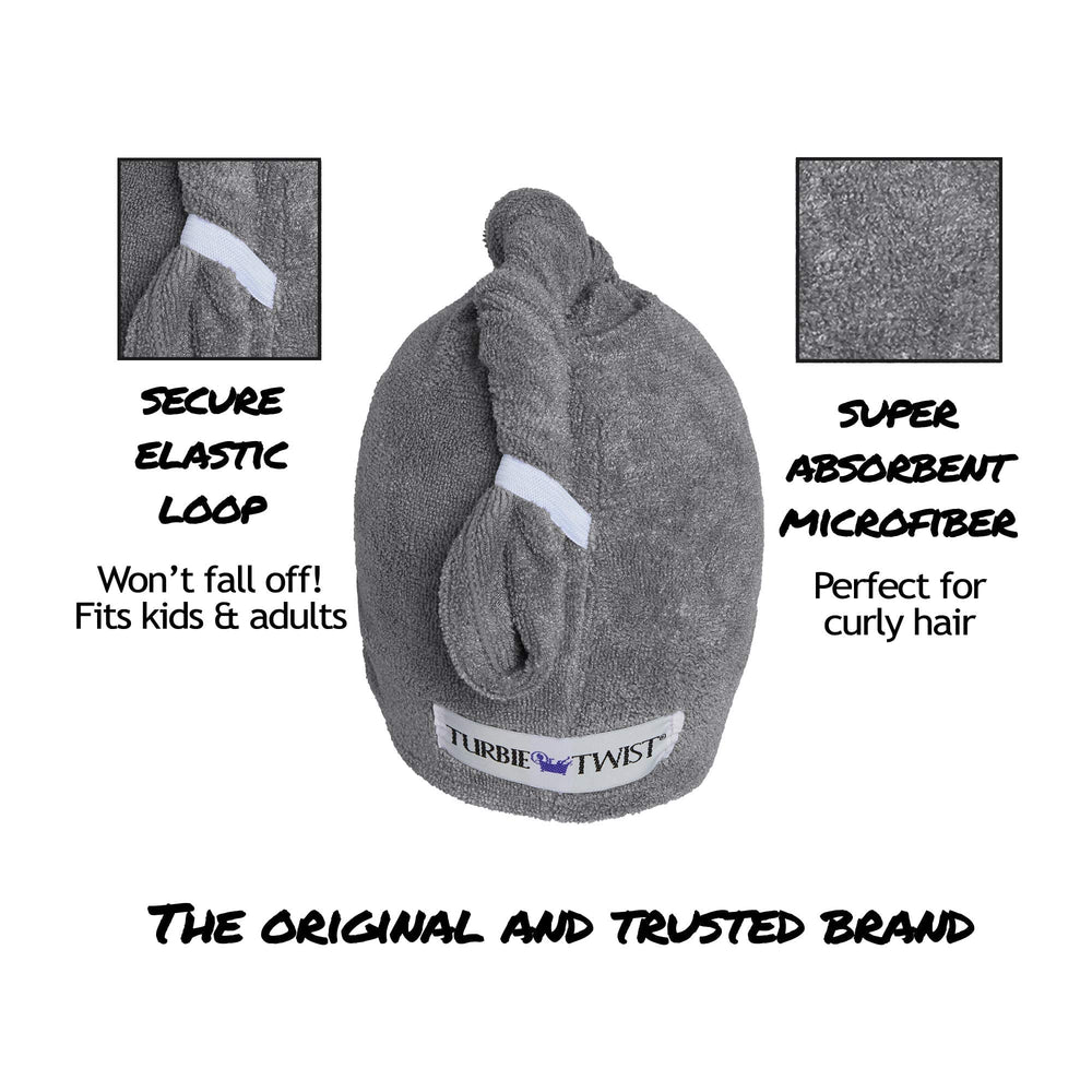 Turbie Twist: toalla microfibra suave para uso diario y viajes.