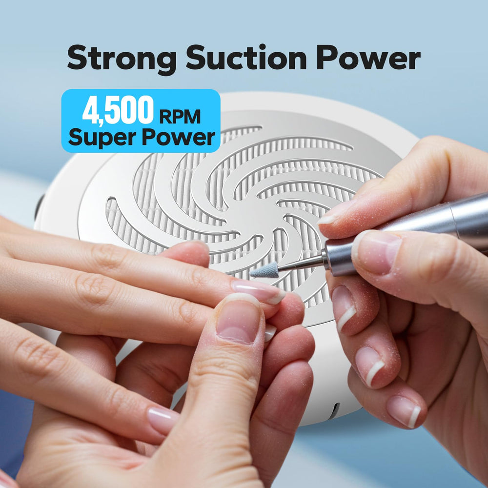 TurboTidy perilla control succión ajuste ofrece potencia variable para lijado cómodo.