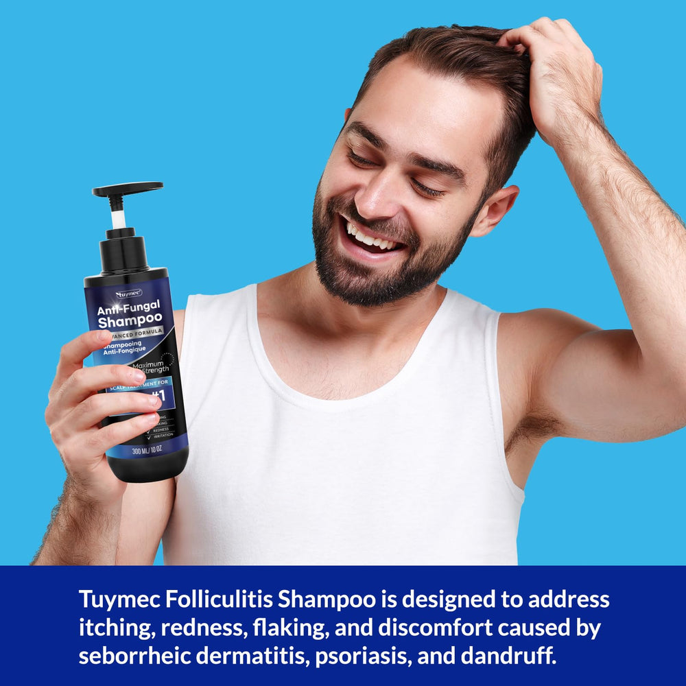 Tuymec Shampoo extracto-coptis, componente tradicional para el cuidado capilar.