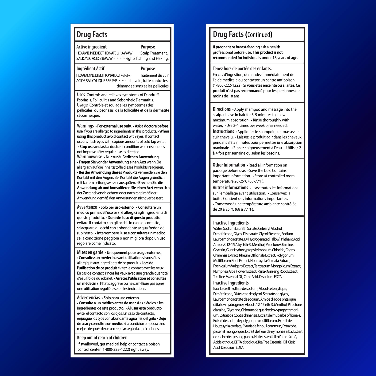 Tuymec Shampoo ingredientes-naturales, mezcla suave para uso diario.