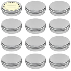 TUZAZO 12Pack latas de aluminio de 15 ml listos para cosméticos, portátiles y organizados.