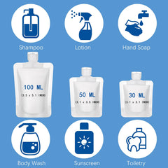 Tuzazo envases viaje 100ml, opción ideal para champú o gel