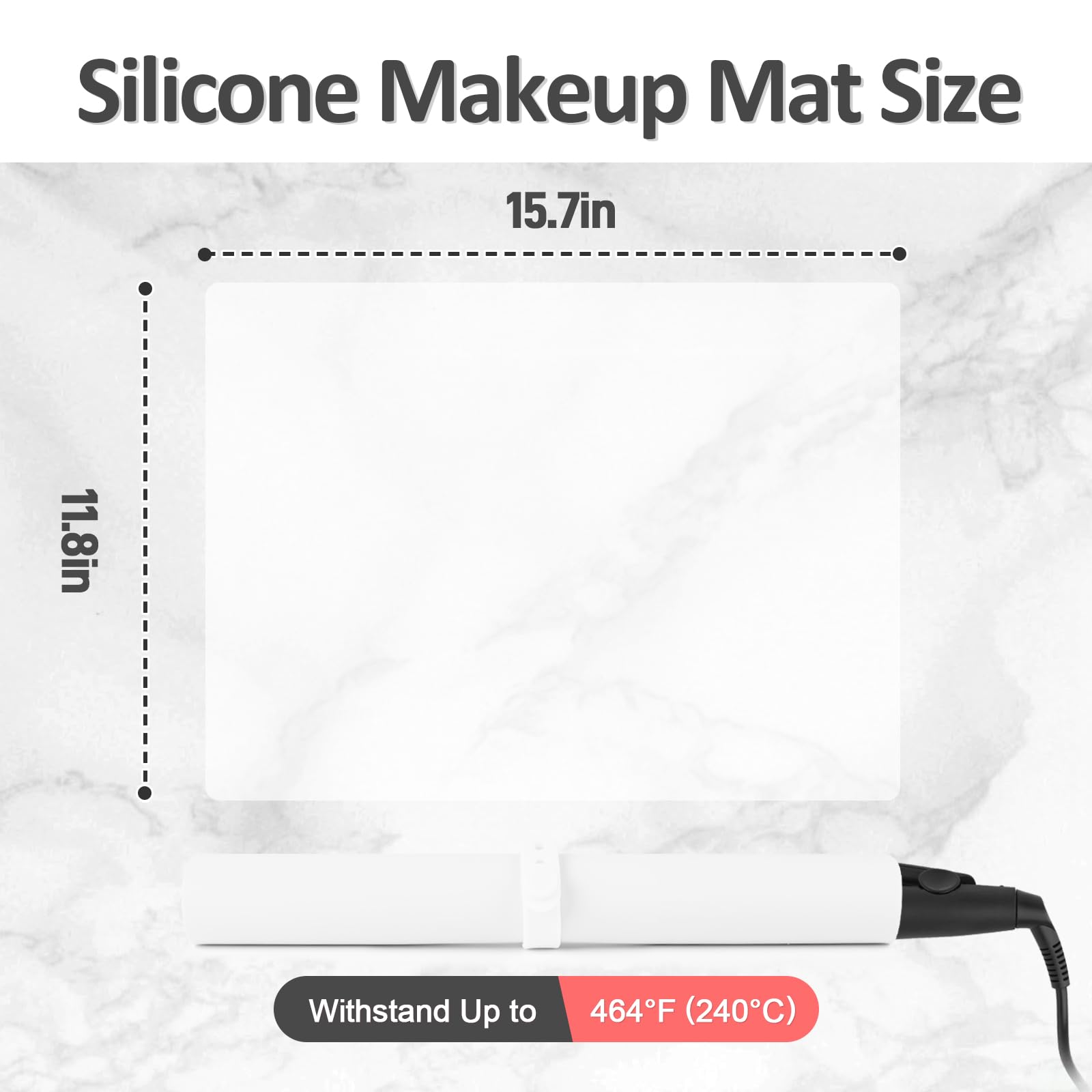TWAKAP alfombrilla de silicona para maquillaje, ideal para viajar y evitar manchas