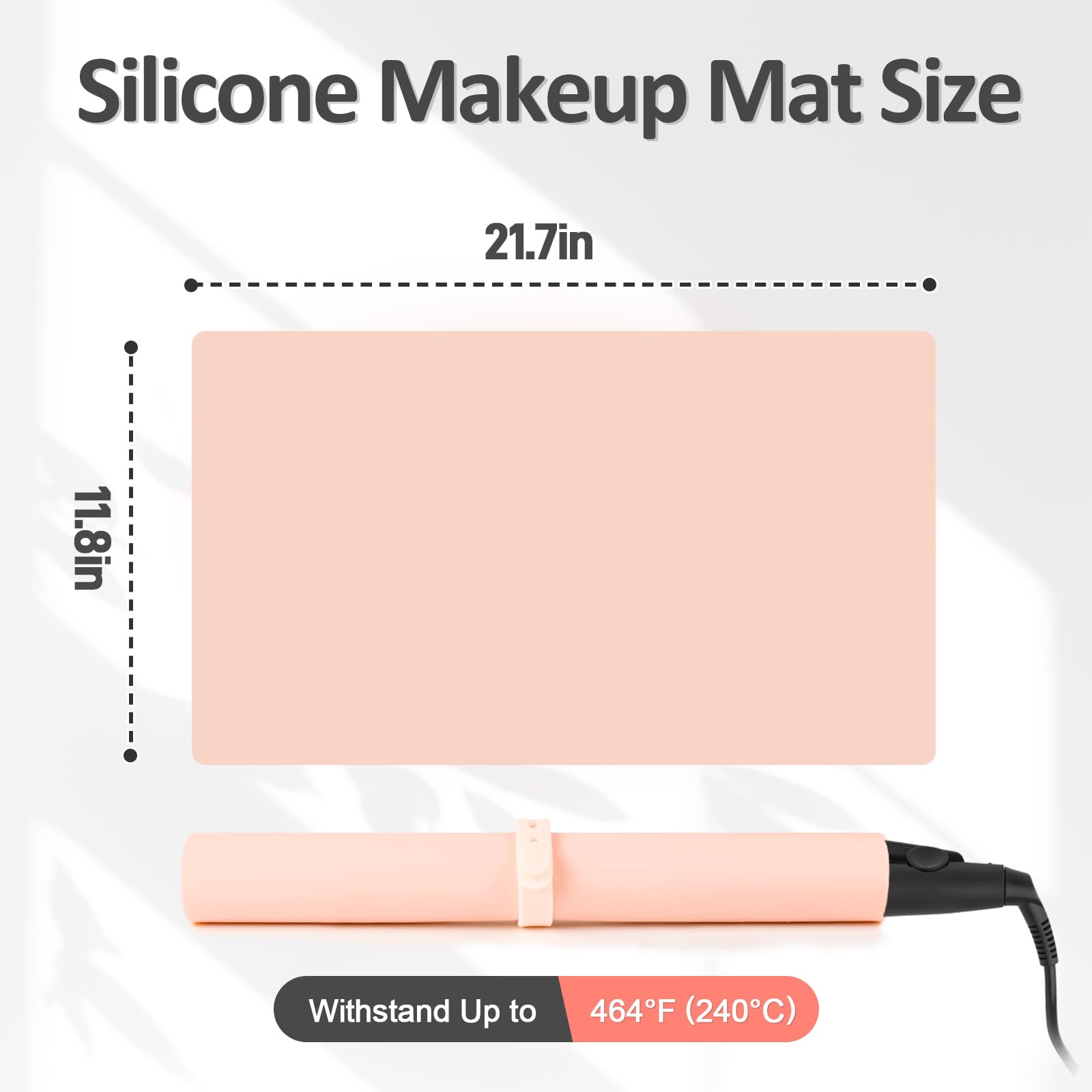 TWAKAP tapete silicona para tocador limpieza facil despues de maquillaje