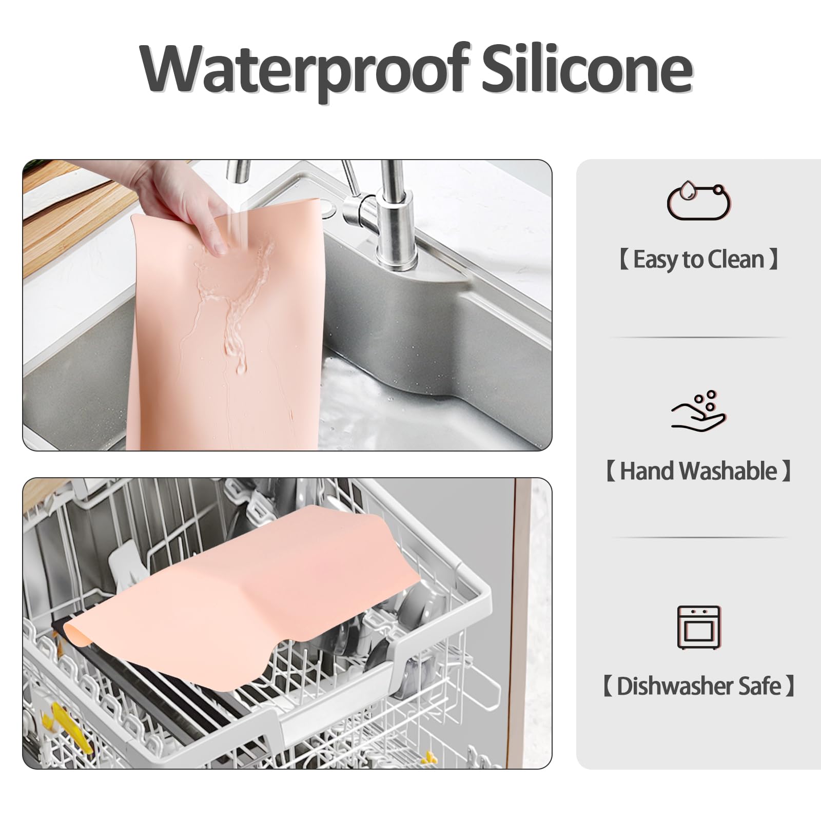 TWAKAP tapete silicona para tocador proteccion de la encimera contra manchas
