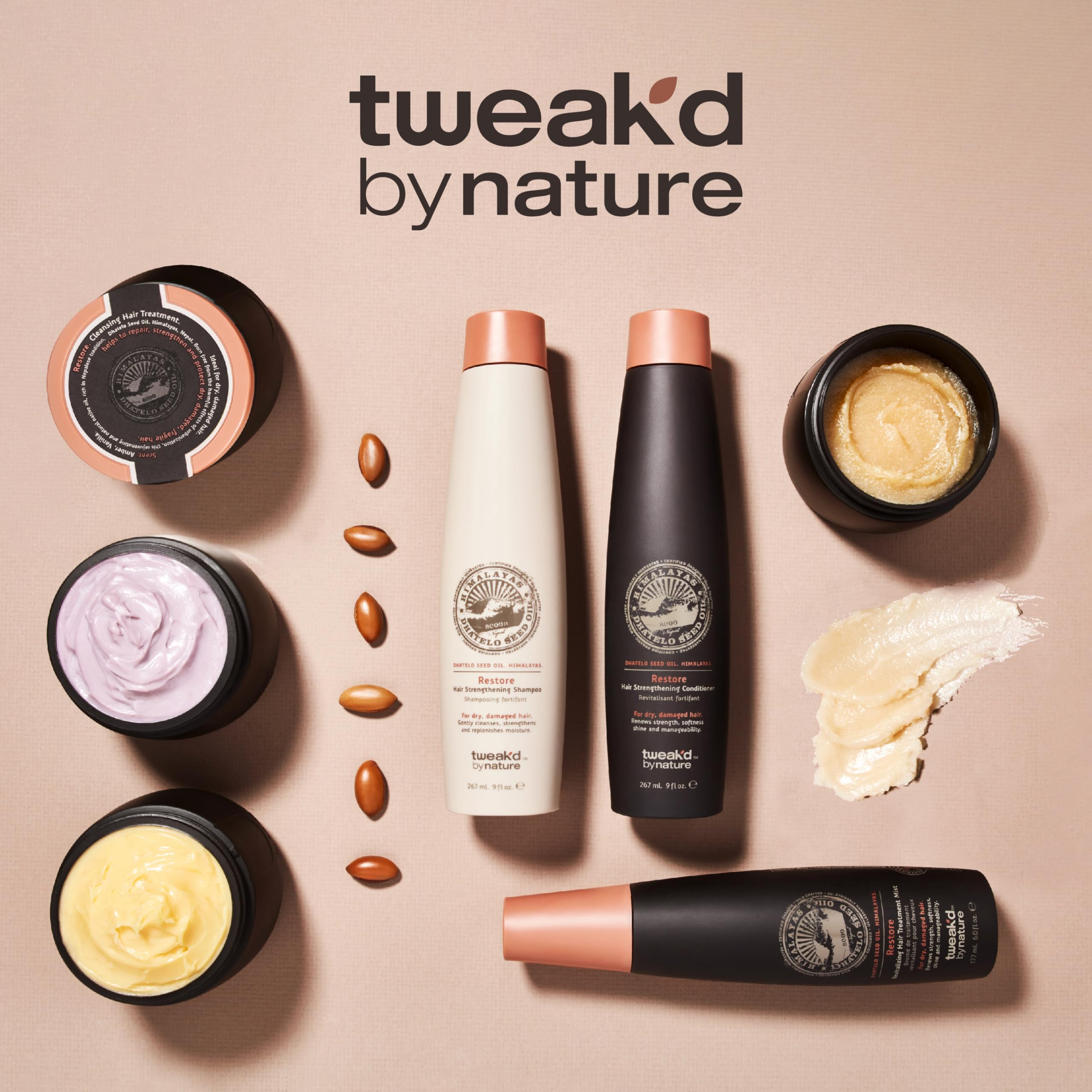 Tweak'd by Nature Cuidado ligero con brillo entre lavados.