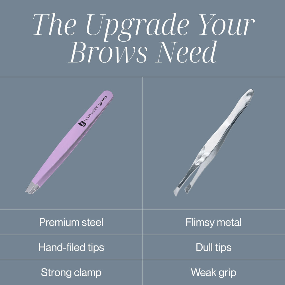 Pinzas Tweezer Guru diseño compacto y portátil para viaje.