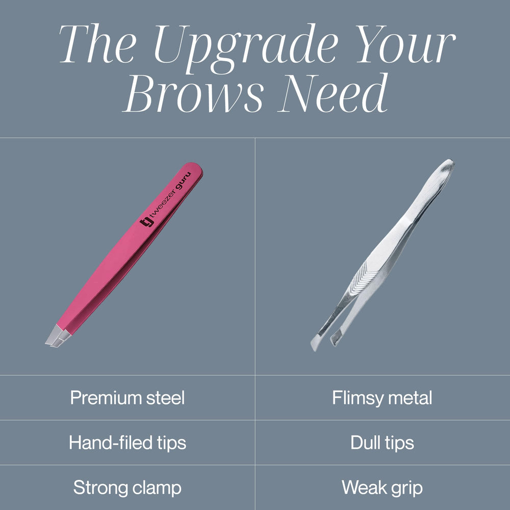 TWEEZER GURU compact travel-ready tweezers fit in your bag