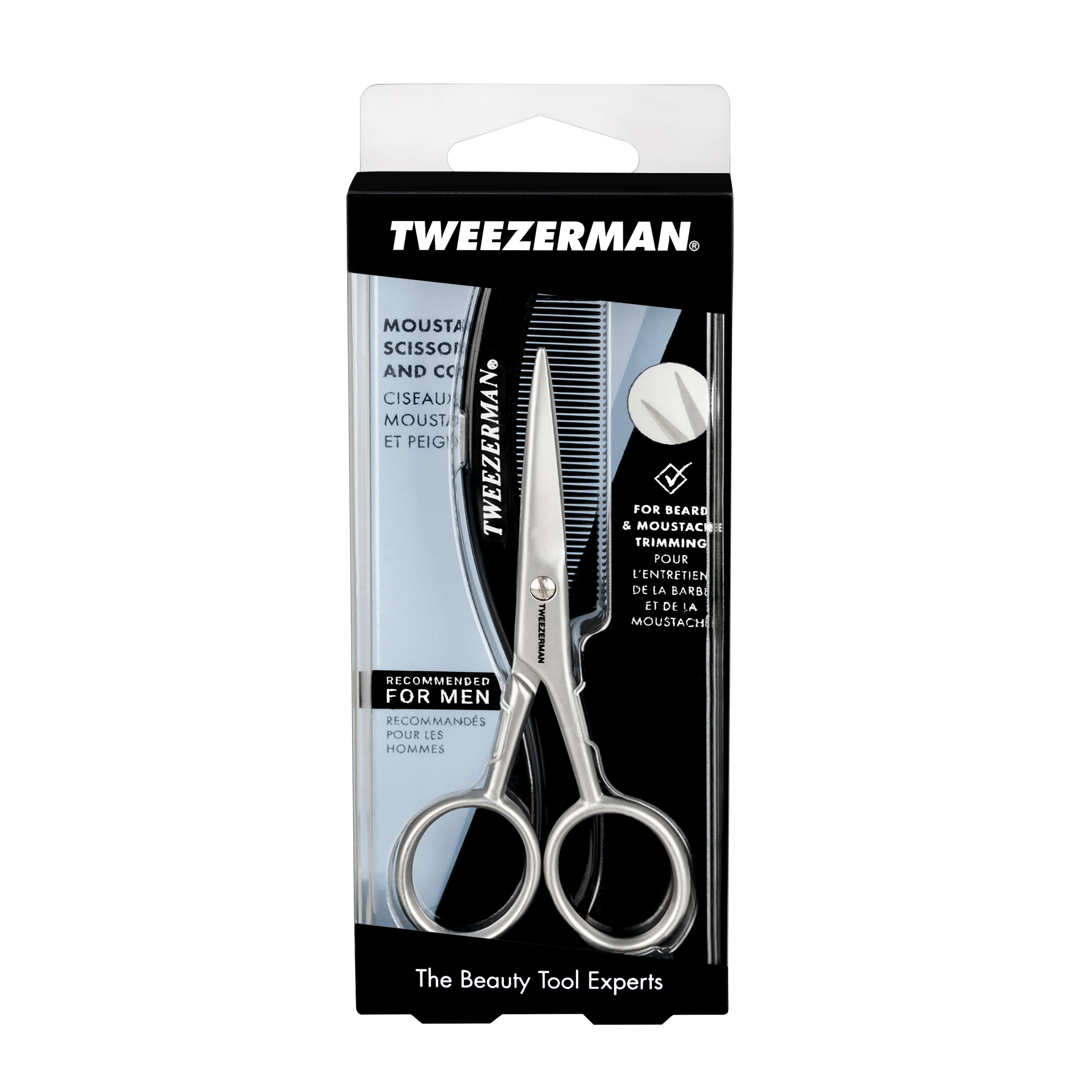 Acero inoxidable Tweezerman G.E.A.R. para cuidado facial y limpieza fácil