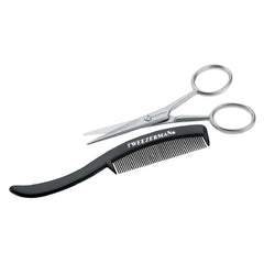 Tweezerman G.E.A.R. tijeras de bigote: precisión para delinear el bigote con control