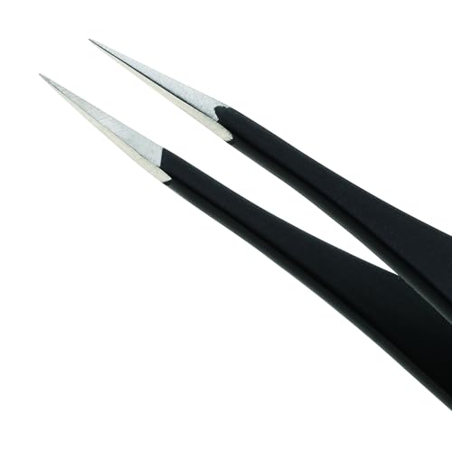 Puntas torneadas a mano de Tweezerman G.E.A.R. para control fino.