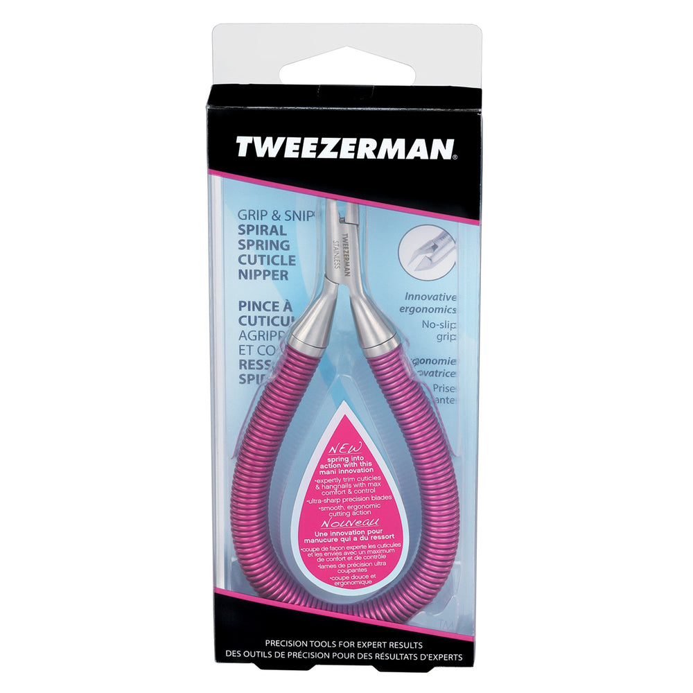Tweezerman Grip & Snip espiral, seguridad y cuidado al realizar la manicura.