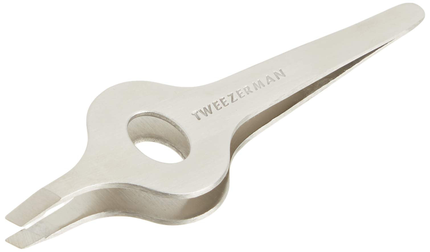 Tweezerman pinza inclinada de agarre ancho mejora el control para depilar