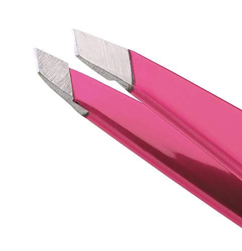 Pinzas Tweezerman de bolsillo para cejas, diseño compacto para viaje.