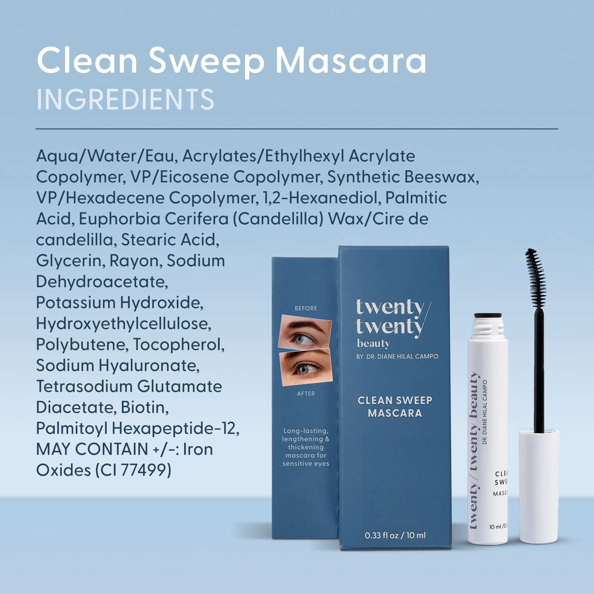 Twenty/Twenty Clean Sweep Mascara: diseñada por un oftalmólogo para seguridad ocular