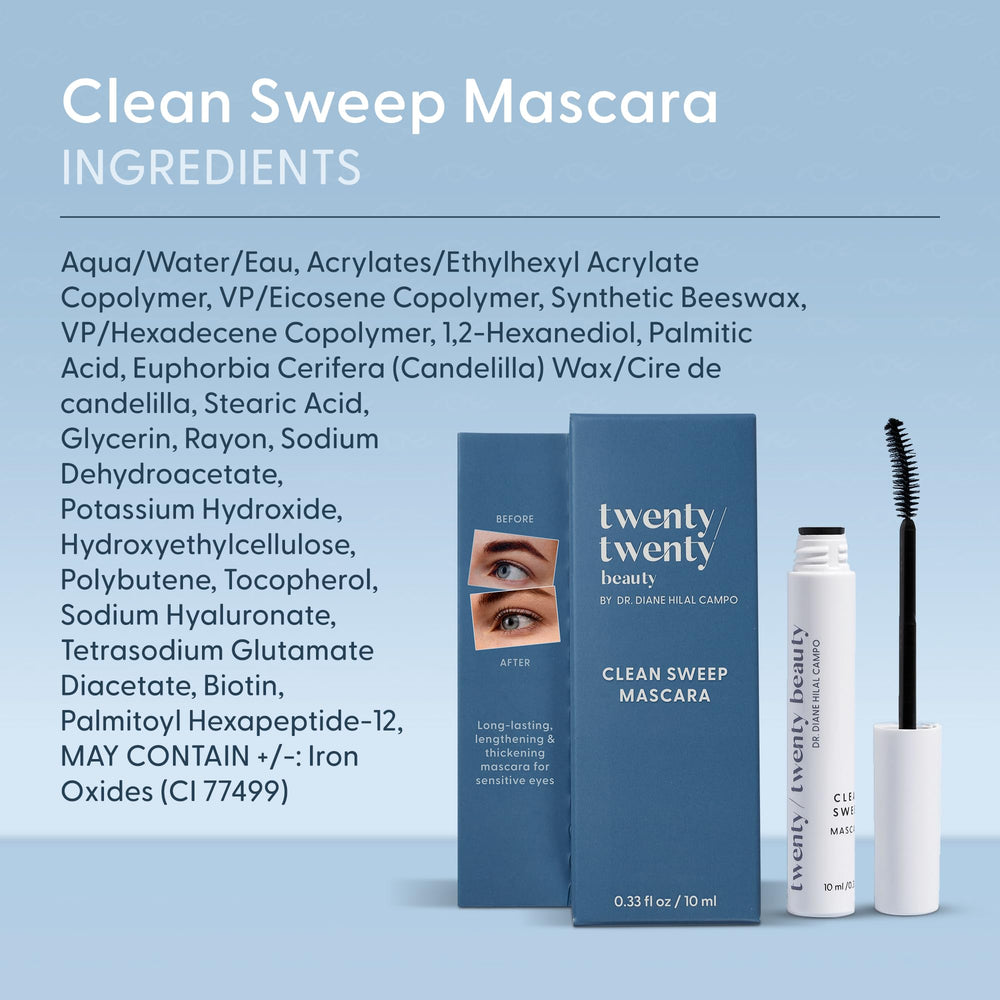 Twenty/Twenty Clean Sweep Mascara: diseñada por un oftalmólogo para seguridad ocular