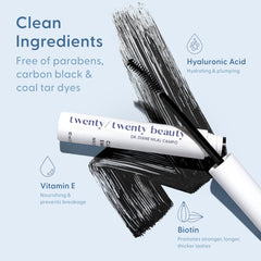 Twenty/Twenty Clean Sweep Mascara: fórmula sin negro de carbono para ojos sensibles