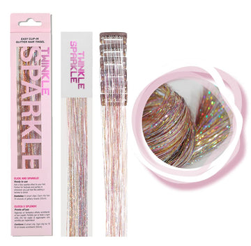 TWINKLE SPARKLE Galaxia pinzas mechas brillantes para estilos festivos.