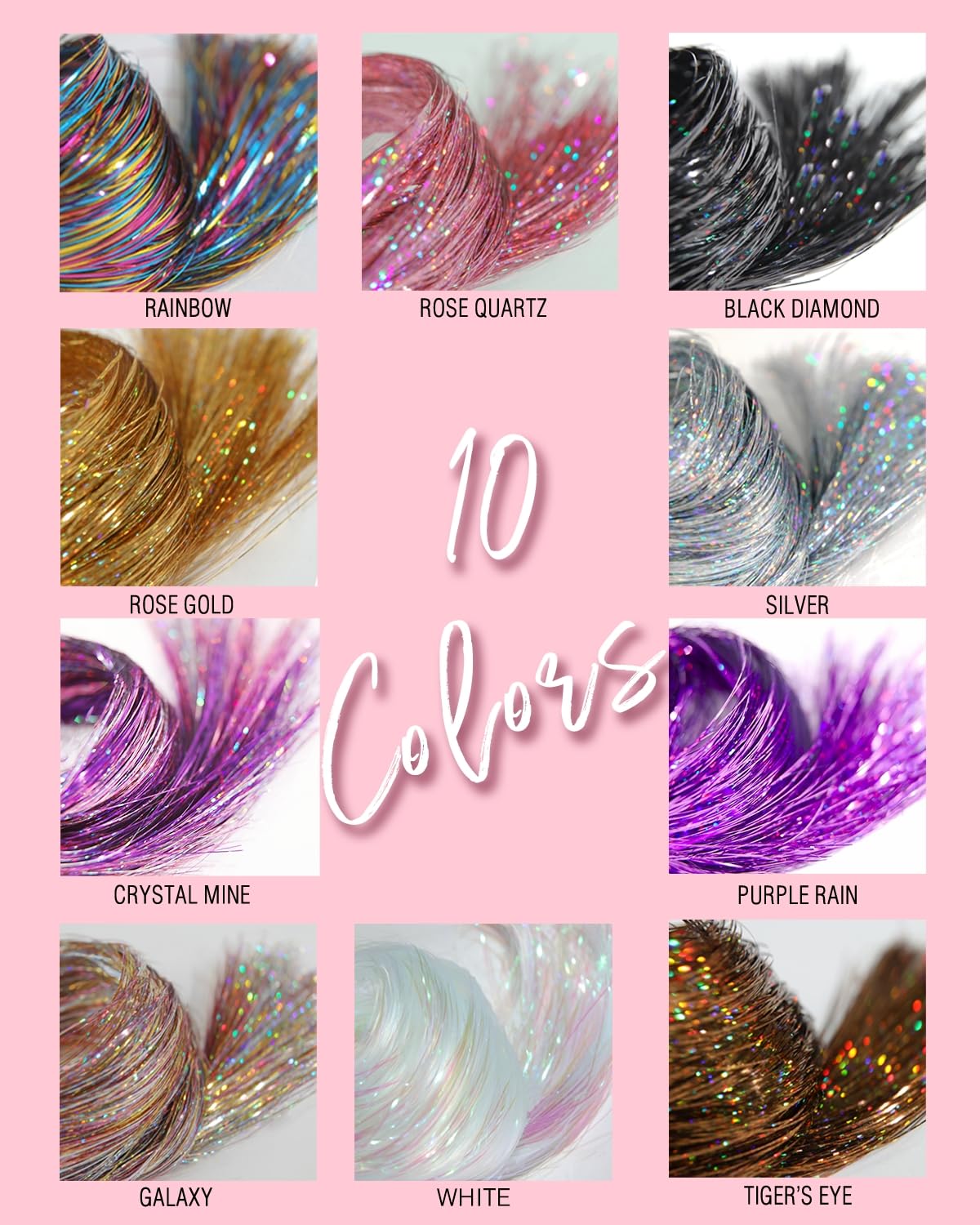 TWINKLE SPARKLE Paquete regalo rosa con 6 pinzas.