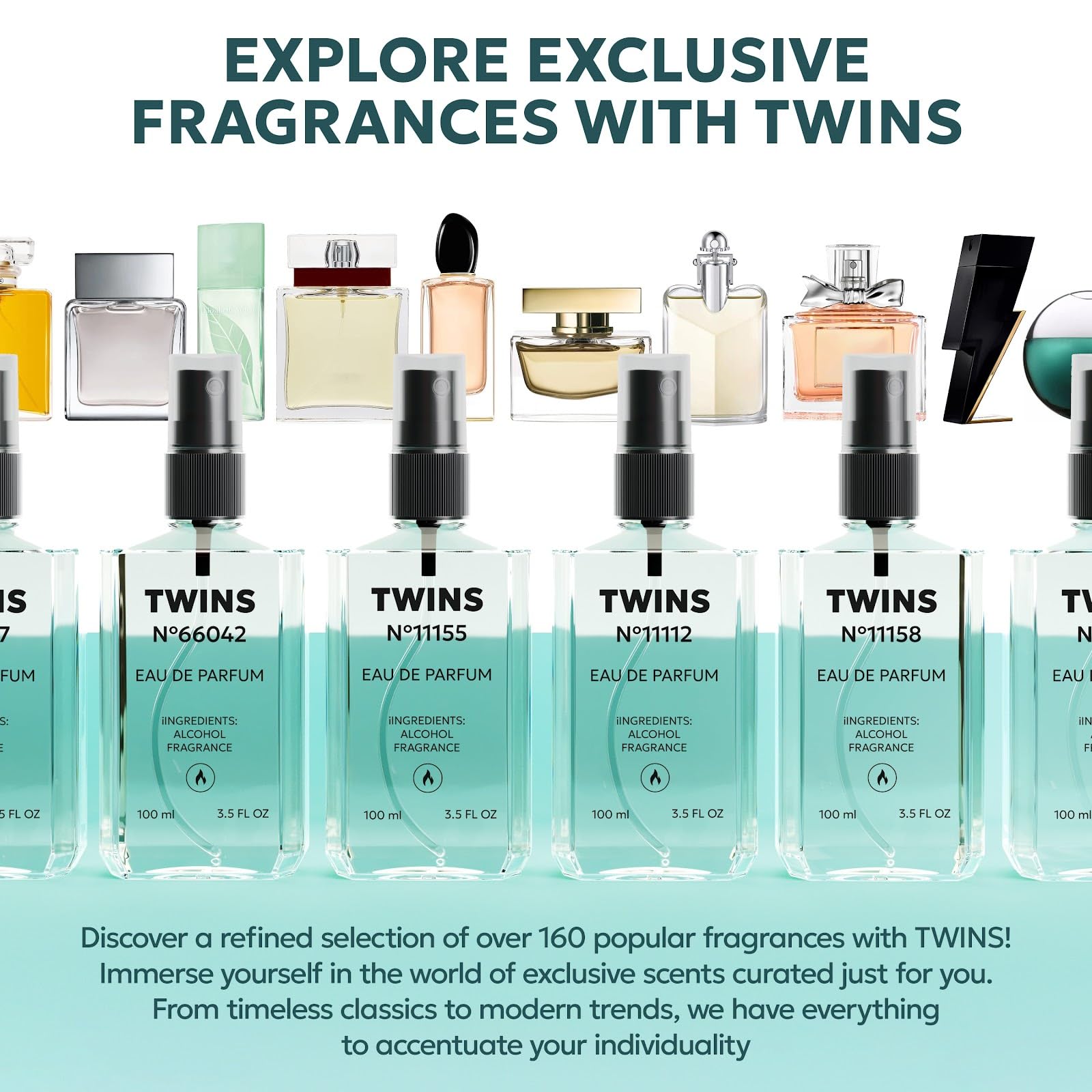 TWINS PARFUM Impression of Aventus travel bottle for on-the-go scent control.