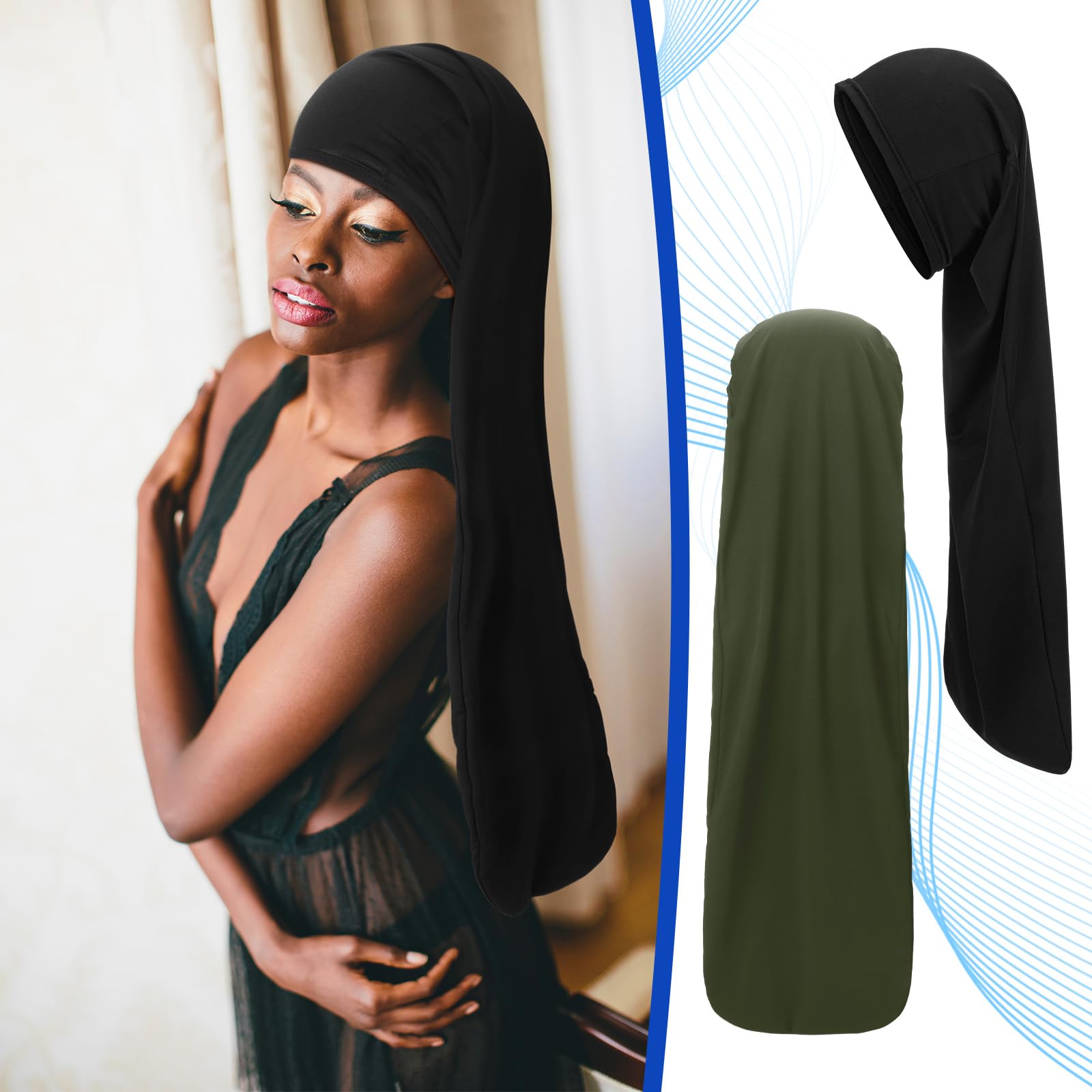 Twistover bonete locs uso diario confort, ideal para rutinas de ejercicio.