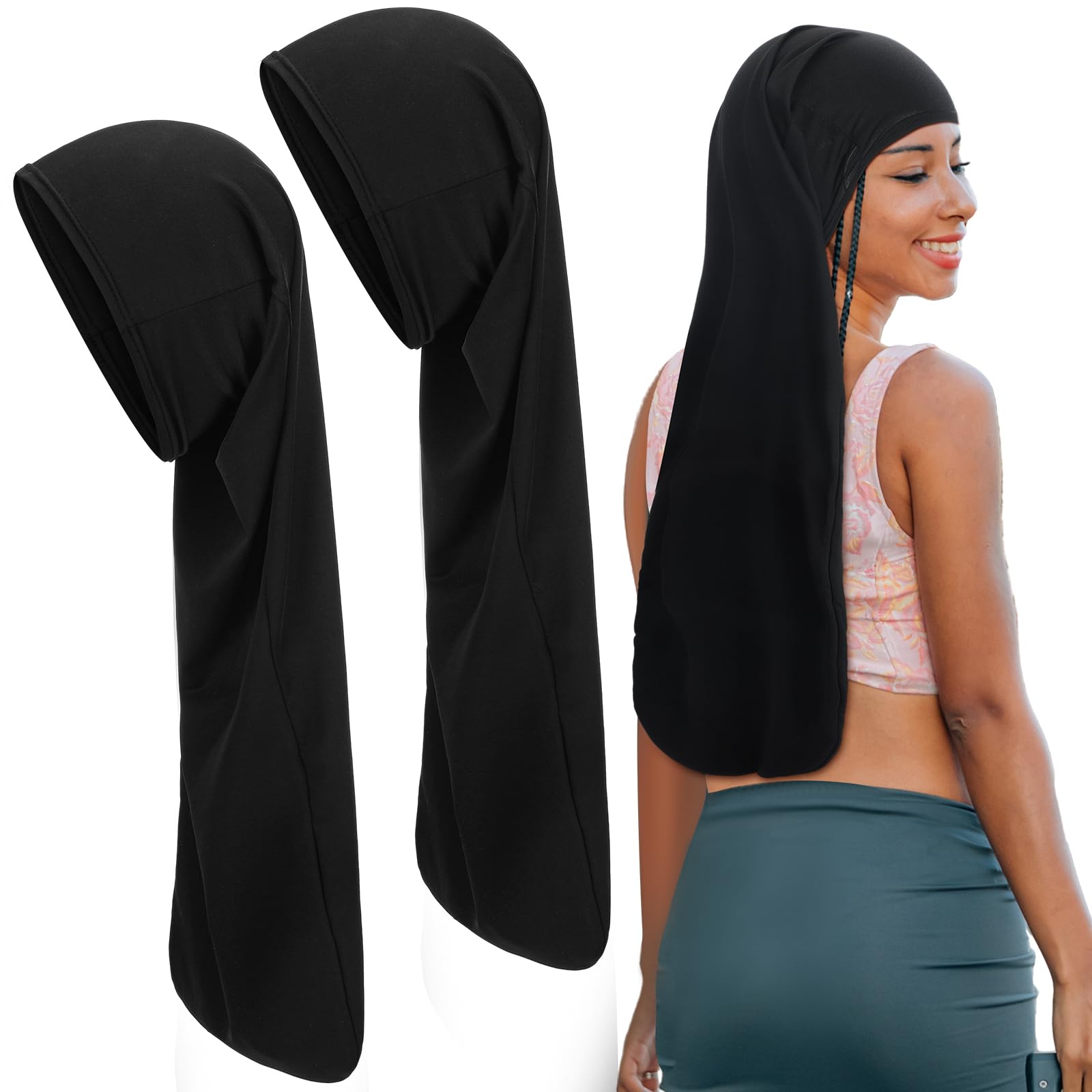 Gorra Twistover para rastas, 25 pulgadas, protección diaria.