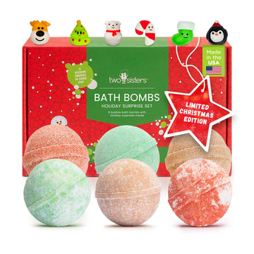 Two Sisters bombas de baño Navidad con sorpresa y juguete incluido.