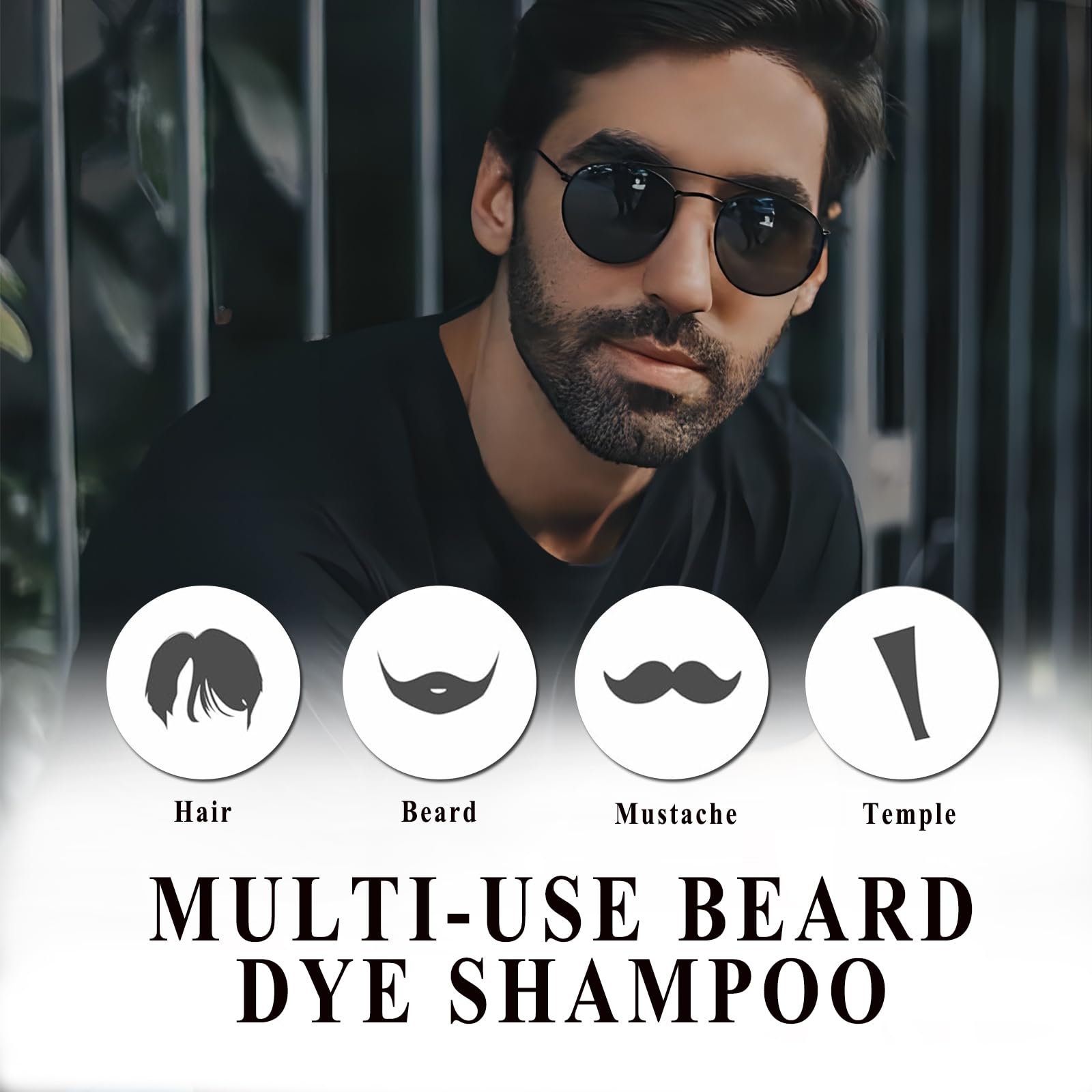 TYAYW Barba aplicación fácil para un color uniforme sin esfuerzo.
