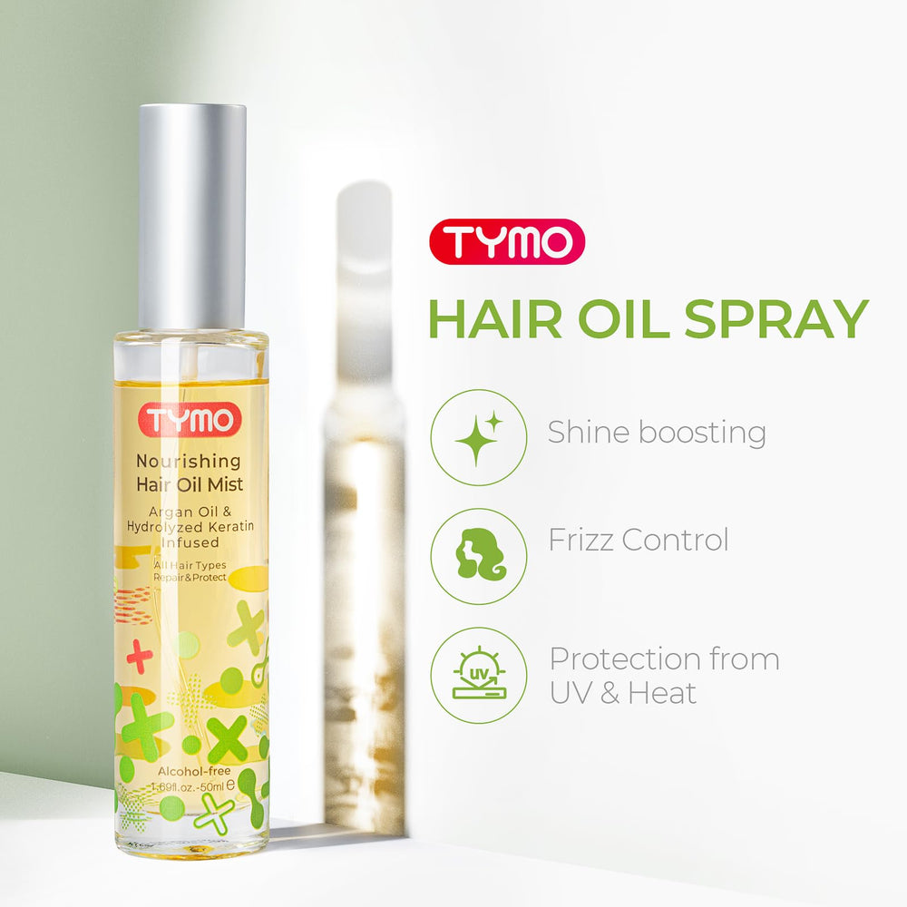 TYMO Aceite de Argán, penetración profunda para cabello suave y nutrido.