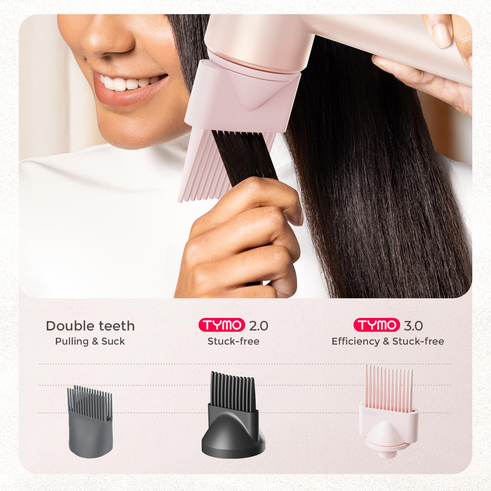 TYMO AIRHYPE difusor: volumen 360° para rizos definidos.