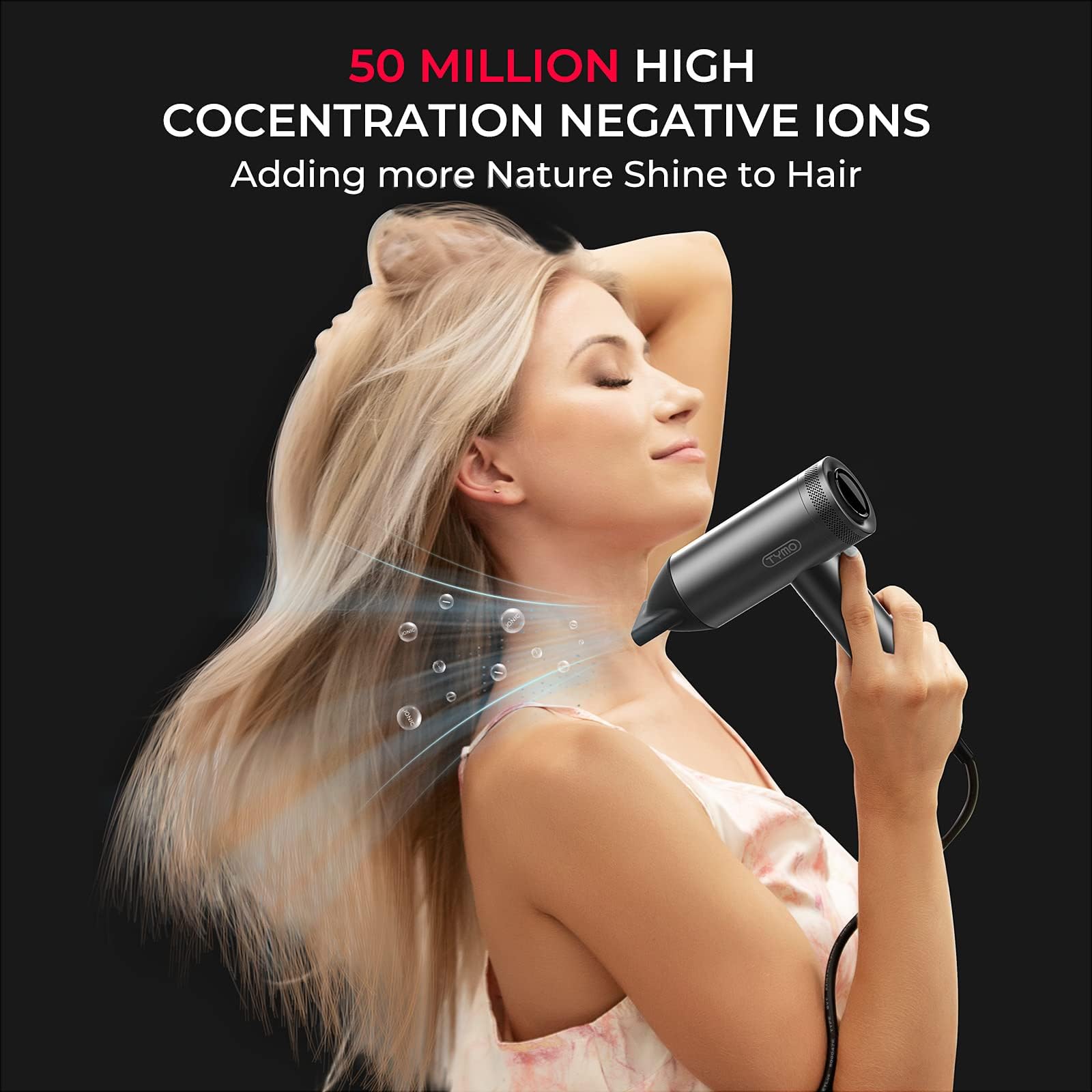 TYMO AirHype iones negativos para control de frizz